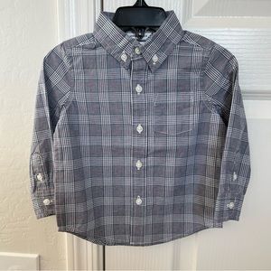 NWOT Janie and Jack Button Down Shirt - Baby Boy Christmas Holiday